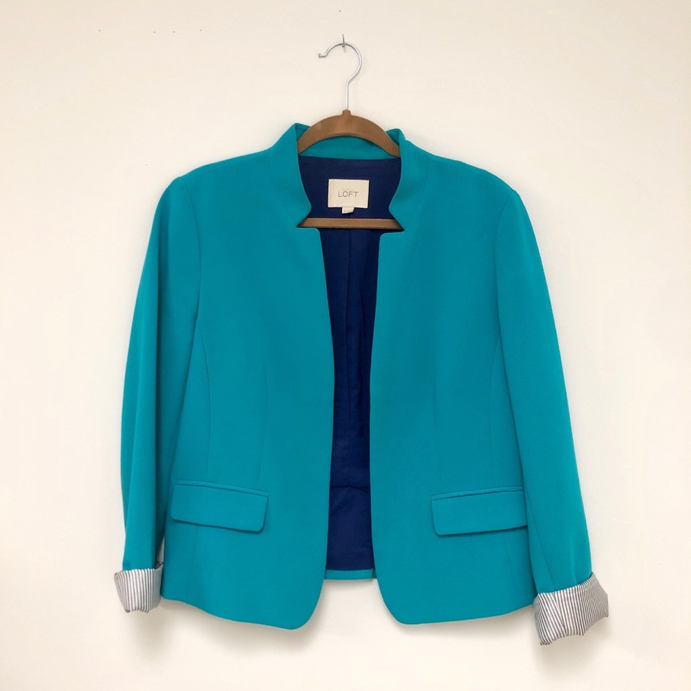 LOFT turquoise blazer